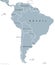 South America countries political map