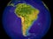 South America on Earth