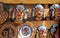 South American indians souvenir totem idol faces