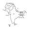 South Asia Outline Map.