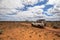 South Australia â€“ Outback desert with 4WD track as panorama