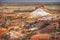 South Australia â€“ Outback desert with colored hills as panorama