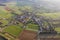 South belgium, Aerial view of Torgny village, Gaume