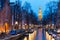 South Church Zuiderkerk Amsterdam at dusk