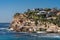 South Cliff of Bronte Beach seen from beach, Sydney Australia