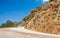 South Corsica landscape, turning mountain road