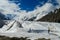 South Engilchek Inylchek glacier in Tian-Shan mountains