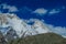 South Engilchek Inylchek glacier in Tian-Shan mountains