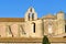 South facade and bell tower of the church of the Abbey Sainte-Marie of Valmagne