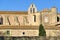 South facade and bell tower of the church of the Abbey Sainte-Marie of Valmagne