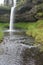 South Falls flows off lava cliff, Silver Falls State Park, Oregon