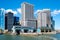 The South Ferry Terminal of the Staten Island Ferry seen from th