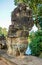 South gate bridge of Angkor Thom with statues of gods and demons