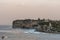 South Head cliffs, crashing waves, boat and Tasman sea gate, Sydney Australia