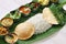 South indian meals served on banana leaf