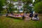 SOUTH ISLAND, NEW ZEALAND- MAY 22, 2017: An unidentified women packing for Kayaking in Abel Tasman National park in New