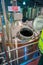 SOUTH ISLAND, NEW ZEALAND- MAY 25, 2017: Modern beer plant brewery , with brewing kettles, vessels, tubs and pipes made