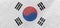 South Korea fabric flag wallpaper material cotton