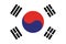 South Korea flag vector eps10. Flag of South korea. South Korea Flag Made with Official Korean National Colors.