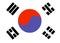 South Korea flag vector.Illustration of South Korea flag