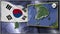 South Korea infographic animation map