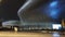 SOUTH KOREA - MAY 28, 2018: Timelapse of Dongdaemun Design Plaza DDP at Night. Modern Illuminated Architecture of