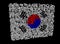 South Korean flag on cubes