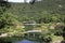 south lake, view from Hirai hill in Ritsurin garden