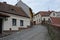 South Moravia, Znojmo, old houses in Napajedla street.