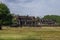 South and North Library of Angkor Wat - Khmer temple in Siem Reap province, Cambodia, Southeast Asia. UNESCO World Heritage Site.