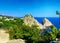 South part of Crimea peninsula, beach landscape