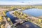 South Platte River with bike trails