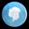 South Pole map. Antarctica, ice, melting, climate change. Climate emergency. Scientific expedition. Satellite view of the globe.