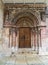 South portal of the Romanesque collegiate church Saint-Ursanne Abbey