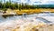 The South Scalloped Spring on the bank of the Firehole River in the Upper Geyser Basin in Yellowstone National Park