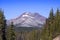 South Sister Mountain through the Trees