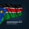 South Sudan independence day greetings card