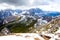 South Tyrol Alto Adige mountain range summit alpine landscape, Italy