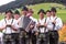 South Tyrolean musicians group band perform live