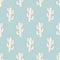 South western Cacti simple boho seamless pattern