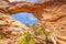 South window in Arches National Park, Utah