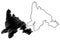 Southampton island Canada, North America, Arctic Archipelago map vector illustration, scribble sketch Southampton map