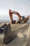 Southbourne, Bournemouth, Dorset, England, November 2017, A view of the beach and new sea defences being constructed