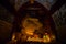 Southeast Asian young girls praying with candle light in a Buddihist temple