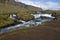 Southerm Iceland landscape with a river