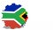 Southern African Customs Union members national flags