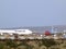 Southern Air and other commercial airliners planes parked in the Desert