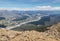 Southern Alps peaks with Wairau River near Nelson Lakes National Park in New Zealand