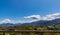 The Southern Alps on the way to Wanaka just outside the city of Queenstown, Otago, South Island, New Zealand