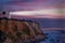 Southern California Lighthouse at sunset.